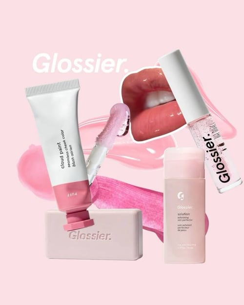 glossier brand moodboard 💘🌸🎀💐